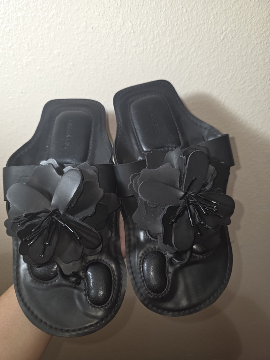 FARM Rio Shoes - FARM Rio Black Floral Slide Mules - Women